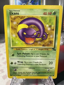 Pokemon TCG - 46/62 Ekans - Fossil Set Common NM/M - Free Shipping - Image 2