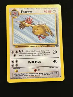 Pokemon TCG Fearow Jungle 36/64 Regular Unlimited Uncommon - Image 1
