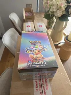 Pokemon TCG: Prismatic Evolutions Booster Bundle Display Case - Sealed! - Image 3