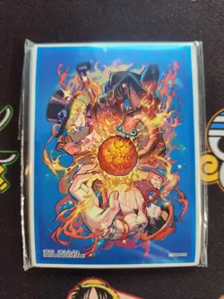 ONE PIECE TCG Official Sabo Devil Fruit Volume 2 Card Sleeves Pack Of 10 UNUSED - Image 1