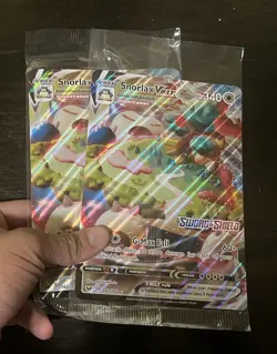Pokemon TCG 2020 Snorlax VMAX Gigantamax Jumbo Promo Card 142/202 SEALED - Image 1