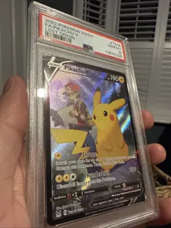 Pikachu v TG16/TG30 Lost Origin Trainer Gallery Rare Holo Pokemon Card PSA 10 - Image 2