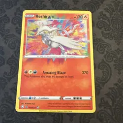 Reshiram 017/072 Shining Fates Amazing Rare Pokemon Card - Image 1