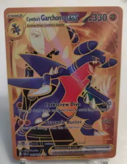 *Custom-made*GoodQuality,Holo, Cynthia's Garchomp Ex #241"Display Card" - Image 1