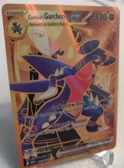*Custom-made*GoodQuality,Holo, Cynthia's Garchomp Ex #241"Display Card" - Image 3