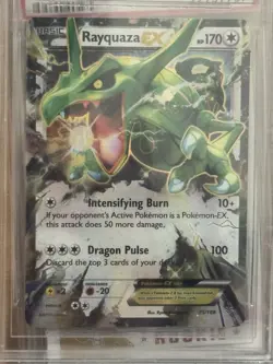 Rayquaza EX Card Beckett Graded 9 Mint Pokemon TCG 2015 XY Roaring Skies - Image 3