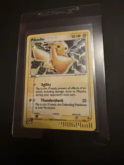 Pokemon Pikachu Black Star Promo 012 E-Reader Holo Card 2003 WOTC LP - Image 1