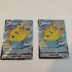 Pokemon Card - 2 Flying Pikachu VMAX Celebrations 007/025 Ultra Rare SWSH Holo - Image 1