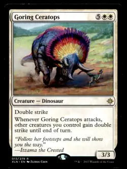 MTG Goring Ceratops LP Light Play Ixalan - Image 1
