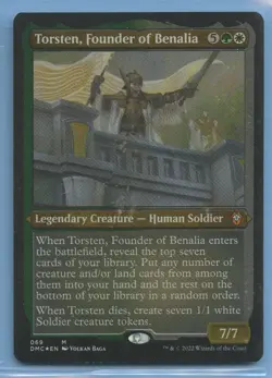 MTG: Dominaria United Commander: Torsten, Founder of Benalia: FOIL ETCHED - Image 1