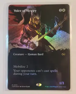 Voice of Victory (Borderless) Tarkir: Dragonstorm Foil NM - Image 1