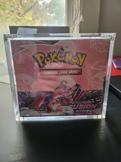 Pokemon Sword & Shield Fusion Strike Booster Box -NEW SEALED- with Acrylic Case - Image 1