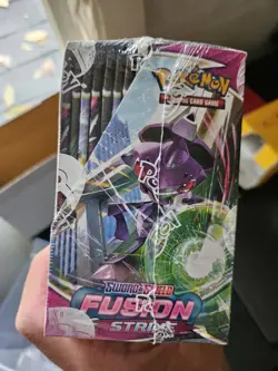 Pokemon Sword & Shield Fusion Strike Booster Box -NEW SEALED- with Acrylic Case - Image 4