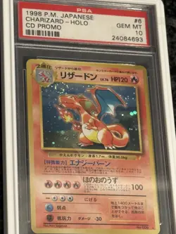 PSA 10 Pokemon Charizard Holo #6 1999 CD Promo JPN *MASSIVE NOGGIN SWIRL - Image 1