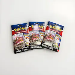 Lot of 3 Pokemon TCG Mystery Pack with 1 Foil Card Guaranteed 2024 Sealed - Image 1