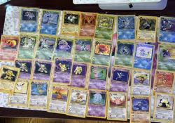 Pokemon Wizards Of The Coast Vintage Lot 34 Non Holo Rares - Image 1