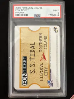 2003 Pokemon EON TICKET Eon Ticket English Promo PSA 9 - Image 1