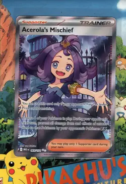 Pokemon TCG Acerola's Mischief 165/132 Me01: Mega Evolution Holo NM/M - Image 1