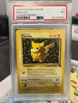 PSA 7 NEAR MINT 1999 Pokemon League Promo PIKACHU #1 - Image 1