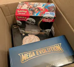 Pokemon Center Lucario Gardevoir ETB Enhanced Booster Box Mega Evolution Bundle - Image 1