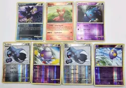 2010 POKEMON HEARTGOLD & SOULSILVER UNDAUNTED REVERSE HOLO LOT OF 7 NM-MP - Image 1