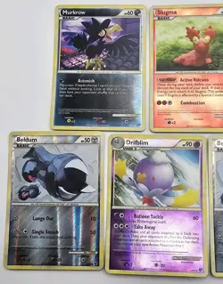 2010 POKEMON HEARTGOLD & SOULSILVER UNDAUNTED REVERSE HOLO LOT OF 7 NM-MP - Image 4