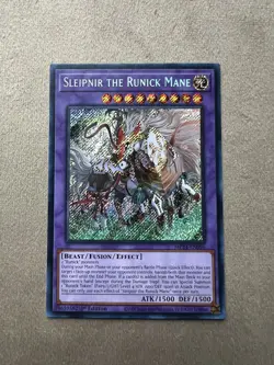 Yu-Gi-Oh MP24-EN096 Sleipnir the Runick Mane MISPRINT Secret Rare NM - Image 1