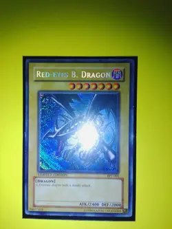 Yu-Gi-Oh Red Eyes Black Dragon BPT-005 Secret Rare Reverse Misprint - Image 2