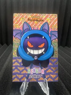 Gengar Zubat Poncho - Gold Holo Box Hit - Halloween Card Database - Pokemon - Image 1