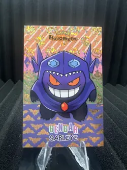 Gengar Sableye Poncho - Gold Holo Box Hit - Halloween Card Database - Pokemon - Image 1