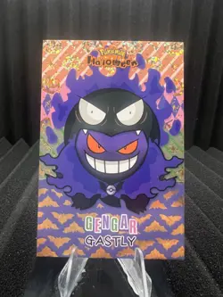 Gengar Gastly Poncho - Gold Holo Box Hit - Halloween Card Database - Pokemon - Image 1