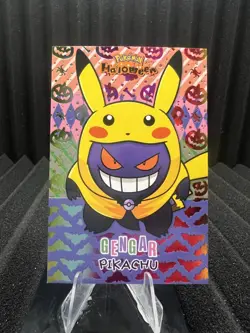 Gengar Pikachu Poncho - Rainbow Holo Box Hit - Halloween Card Database - Pokemon - Image 1