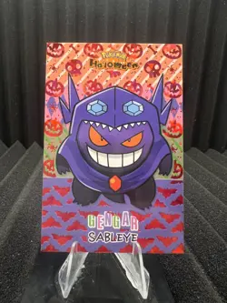 Gengar Sableye Poncho - Red Holo Box Hit - Halloween Card Database - Pokemon - Image 1