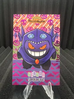 Gengar Sableye Poncho - Purple Holo Box Hit - Halloween Card Database - Pokemon - Image 1