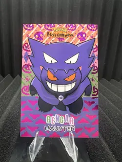 Gengar Haunter Poncho - Purple Holo Box Hit - Halloween Card Database - Pokemon - Image 1