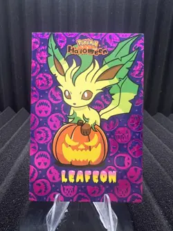 Leafeon - Purple Holo Box Hit - Halloween Card Database - Pokemon - Image 1