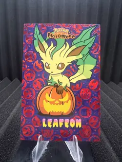 Leafeon - Red Holo Box Hit - Halloween Card Database - Pokemon - Image 1