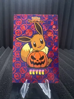 Eevee - Red Holo Box Hit - Halloween Card Database - Pokemon - Image 1