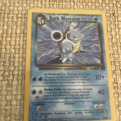 Pokemon TCG Dark Blastoise 20/82 Rare Non-Holo Card WOTC, Near Mint Condition - Image 1