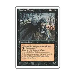 WOTC MtG 4th Ed Zombie Master (R) EX - Image 1