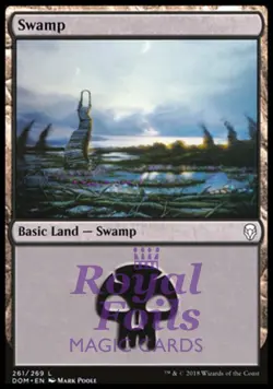 Swamp 261 4x FOIL DOM MTG Dominaria Basic Land MINT black - Image 1
