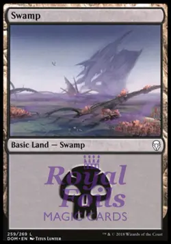 Swamp 259 4x FOIL DOM MTG Dominaria Basic Land MINT black - Image 1