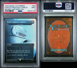 2024 MTG SECRET LAIR DROP FOIL #908 EARTH'S MIGHTIEST EMBLEM PSA 9 - Image 3