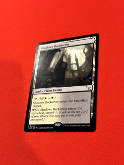 Shadowy Backstreet (MKM #268) Plains Swamp surveil land, Regular Non-Foil MTG LP - Image 2