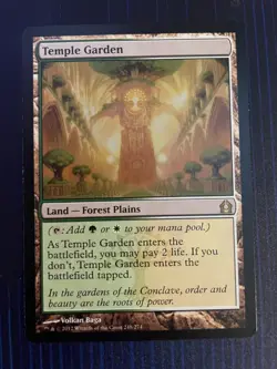 MTG Magic Temple Garden Return to Ravnica Rare Shock Land NM - Image 1