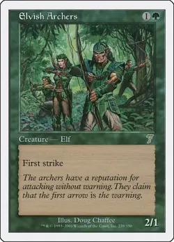 Elvish Archers - 7th Edition - 239/350 - MTG - MP - Rare - Image 1