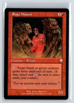 (2X) Rage Weaver Invasion Uncommon - MTG Magic the Gathering Card - Image 1