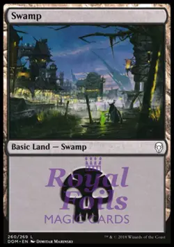 Swamp 260 2x FOIL DOM MTG Dominaria Basic Land MINT black - Image 1