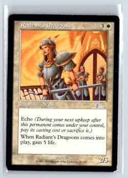 (2X) Radiant's Dragoons Urza's Legacy - MTG Magic the Gathering Card - Image 1