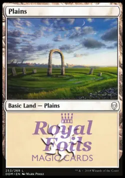 Plains 253 2x FOIL DOM MTG Dominaria Basic Land MINT white - Image 1